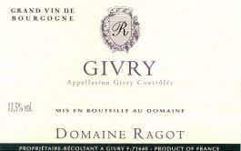 Domaine Ragot Givry Rouge 2014