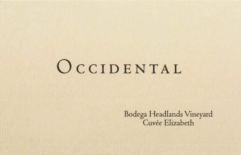 Occidental Bodega Headlands Vineyard Cuvée Elizabeth Pinot Noir 2013