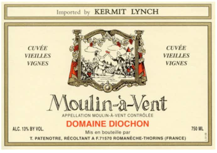 Domaine Diochon Moulin á Vent Vieilles Vignes 2016