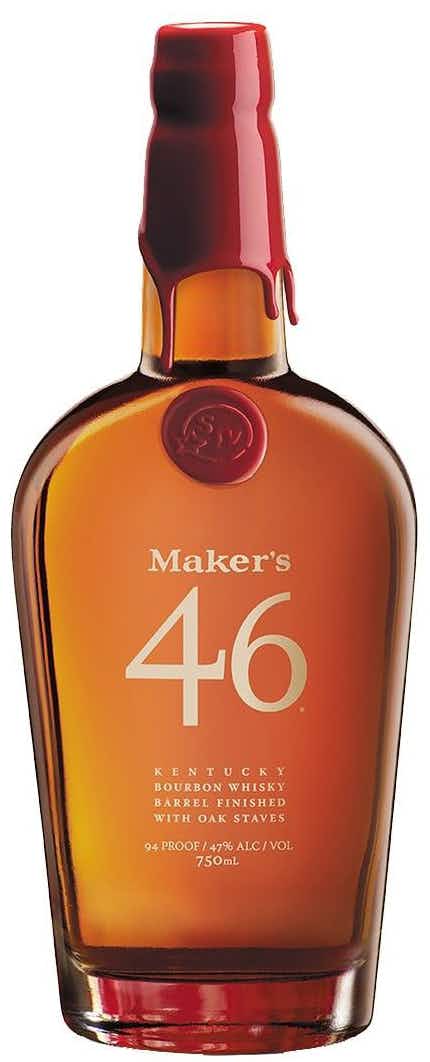 Maker's Mark Maker's 46 Bourbon Whiskey Gift Set with 2 Rocks Glasses