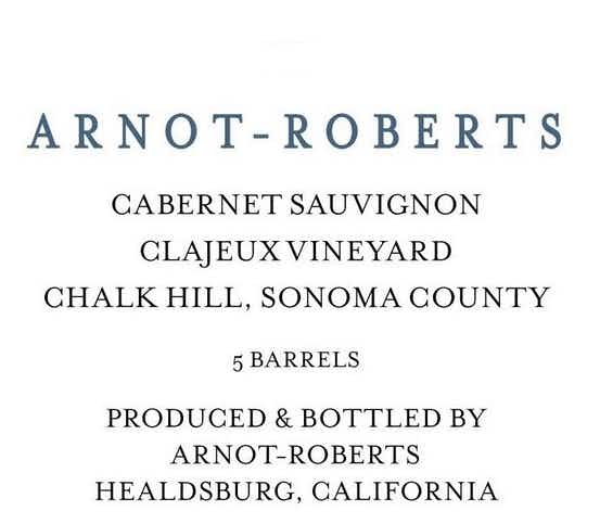 Arnot Roberts Clajeux Cabernet Sauvignon 2014