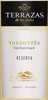 Terrazas de los Andes Reserva Torrontés 2016