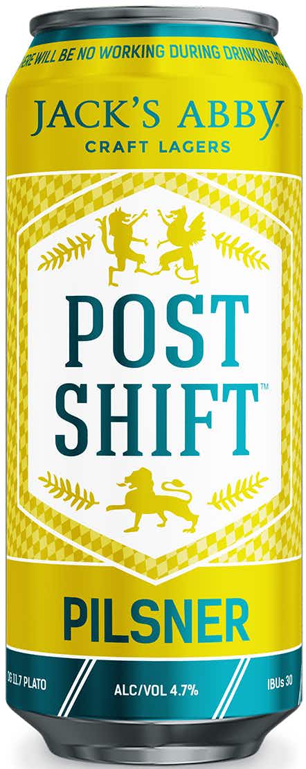 Jack's Abby Post Shift Pilsner 12 pack 12oz