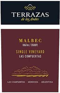 Terrazas de los Andes Single Vineyard Las Compuertas Malbec 2013