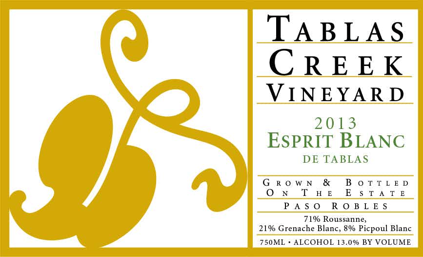 Tablas Creek Esprit de Tablas Blanc 2013