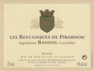 Chateau de Pibarnon Bandol Les Restanques de Pibarnon 2014