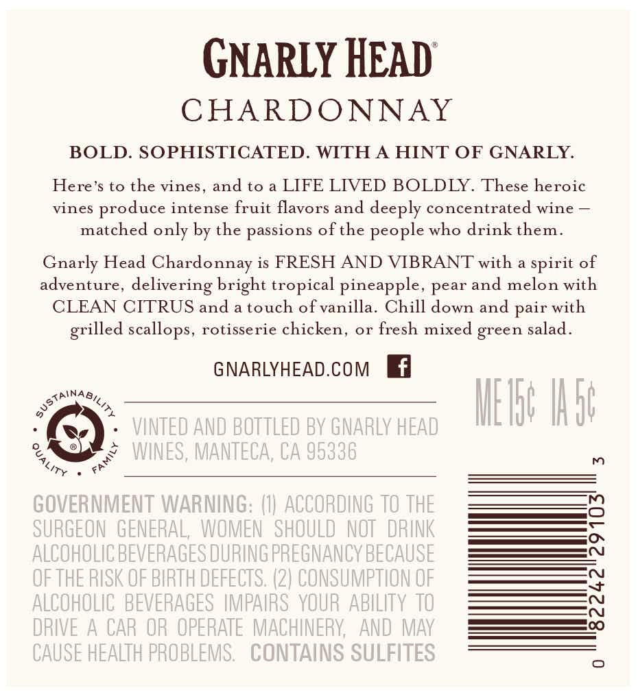 Gnarly Head Chardonnay 2016