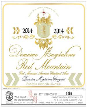 Domaine Magdalena Red Mountain 2014