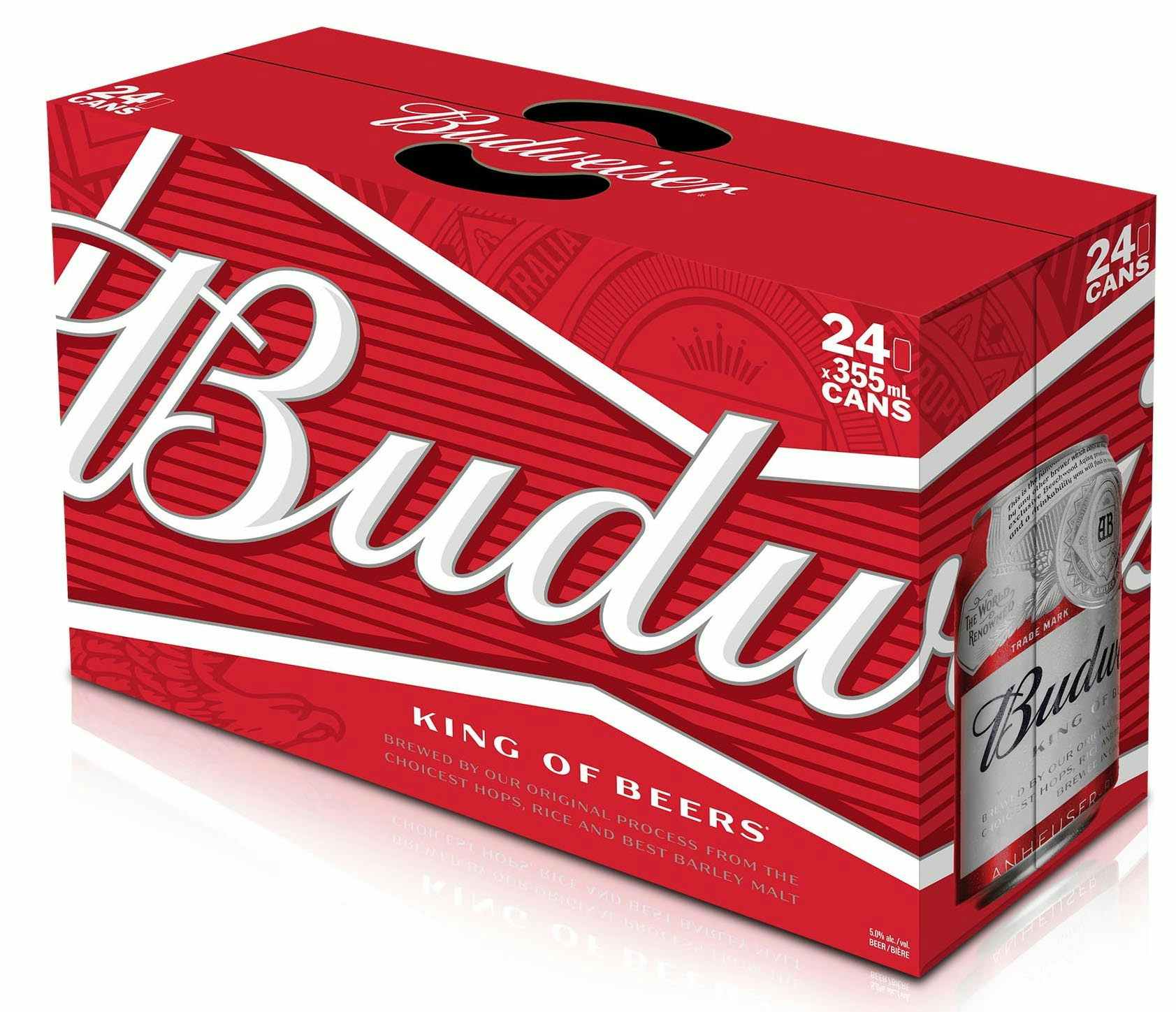 Budweiser Beer 24 pack 355ml Can