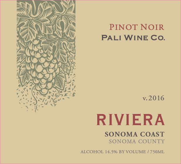 Pali Wine Company Riviera Pinot Noir 2016