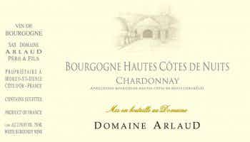 Domaine Arlaud Hautes Côtes de Nuits Chardonnay 2015