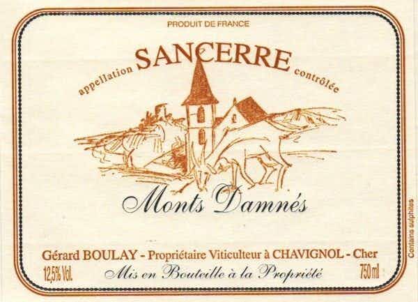 Gerard Boulay SANCERRE MONTS DAMNES 2016