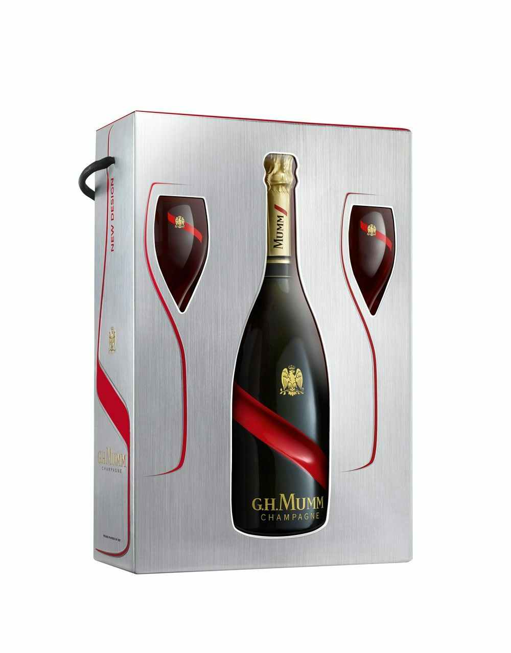 G. H. Mumm & Cie. Cordon Rouge Brut With Two Flutes