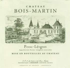 Chateau Bois-Martin Pessac Leognan Blanc 2015