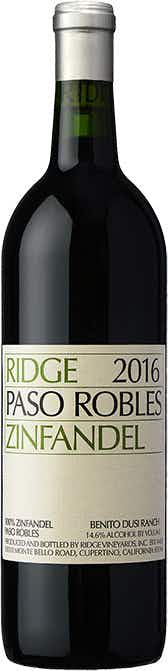 Ridge Vineyards Paso Robles Zinfandel