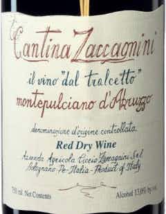 Cantina Zaccagnini Montepulciano d'Abruzzo Riserva 2015