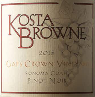 Kosta Browne Gap's Crown Pinot Noir 2015