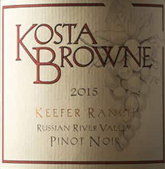 Kosta Browne Keefer Ranch Pinot Noir 2015