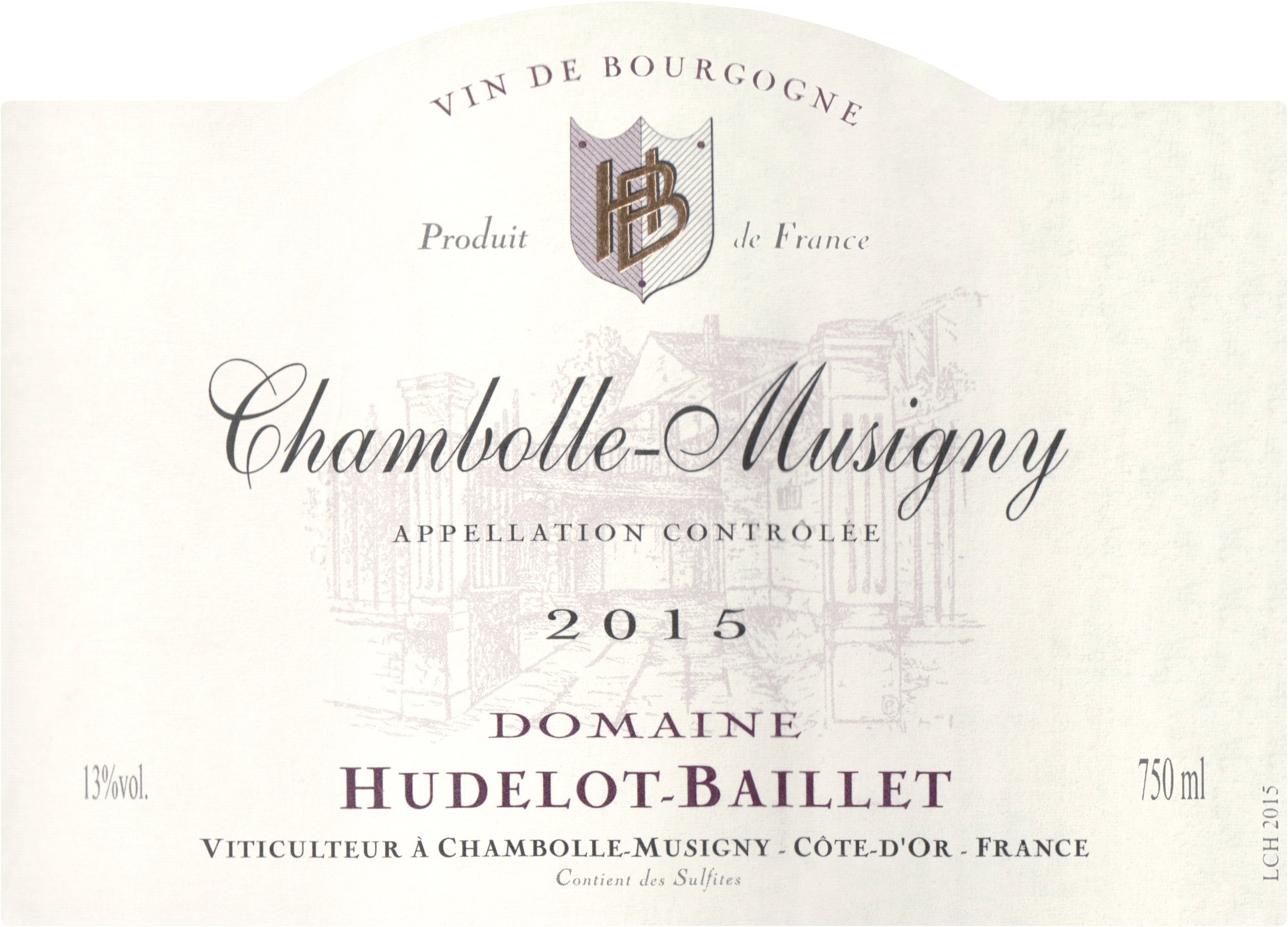 Domaine Hudelot-Baillet Chambolle Musigny 2015