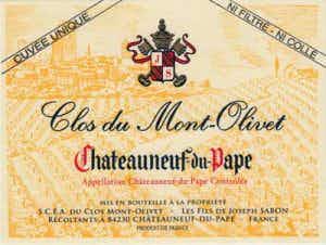Clos du Mont-Olivet Châteauneuf-du-Pape Cuvée Unique 2015