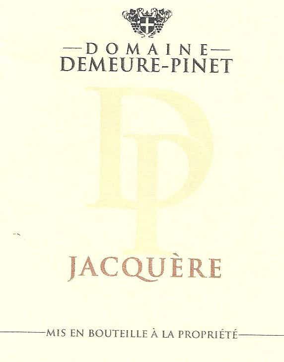 Domaine Demeure-Pinet Jacquere 2016