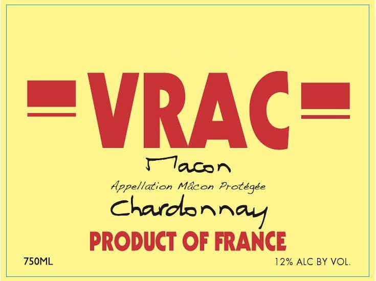 Vrac Macon Chardonnay 2016