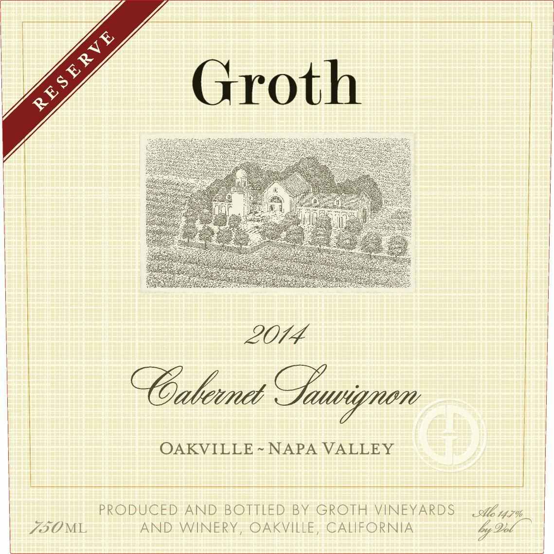 Groth Reserve Cabernet Sauvignon 2014
