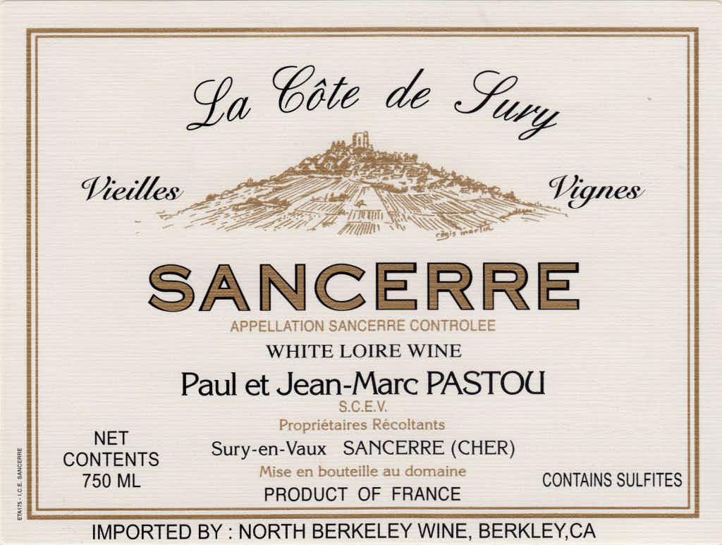 Domaine Pastou Sancerre Les Boucalts Vieilles Vignes 2017