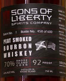 Sons of Liberty Peat Smoked Bourbon