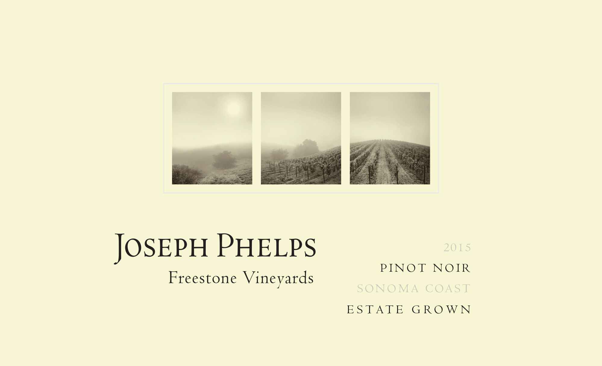Joseph Phelps Freestone Vineyards Pinot Noir 2015