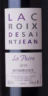 La Croix de Saint Jean Lo Paire Minervois 2014