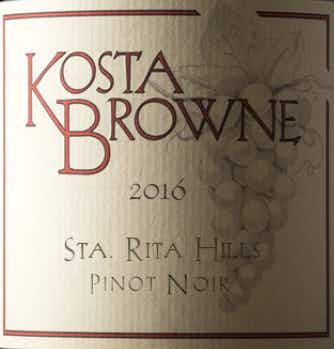 Kosta Browne Sta. Rita Hills Pinot Noir 2016