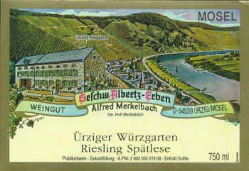 Alfred Merkelbach Urziger Wurzgarten Riesling Spatlese #5 2016