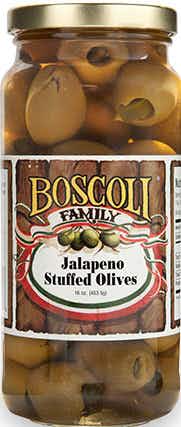 Boscoli Jalapeno Stuffed Olives 16oz