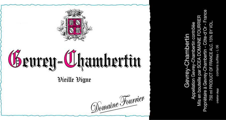 Domaine Fourrier Gevrey Chambertin Vieilles Vignes 2015