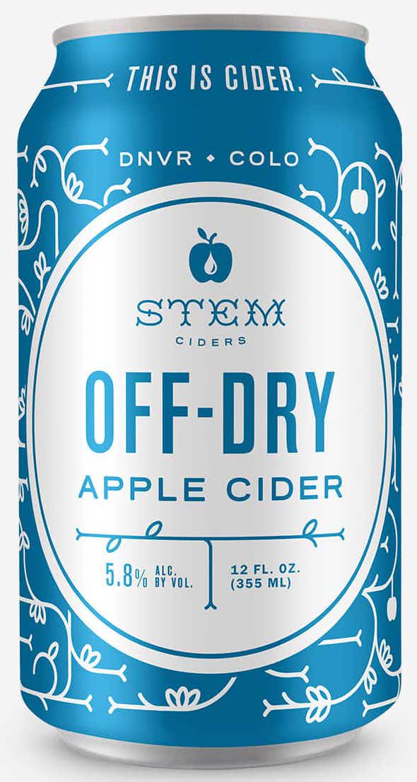 Stem Ciders Off-Dry Apple Cider 4 pack 12oz Can