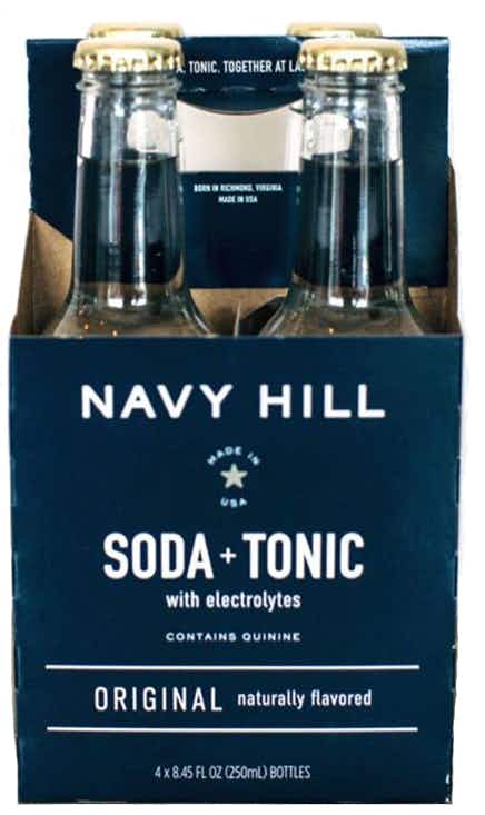 Navy Hill Original Soda + Tonic 4 pack 250ml Bottle
