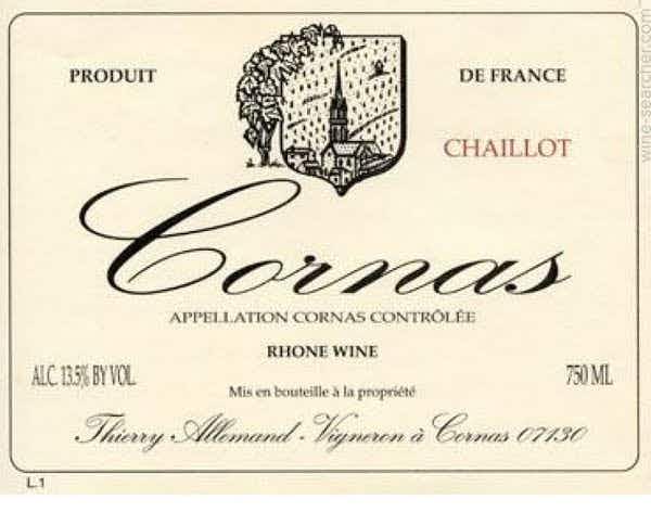 Thierry Allemand Cornas Chaillot 2015