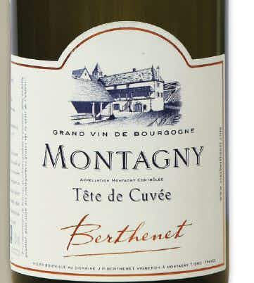 Domaine Jean Pierre Berthenet Montagny Tete de Cuvee 2016