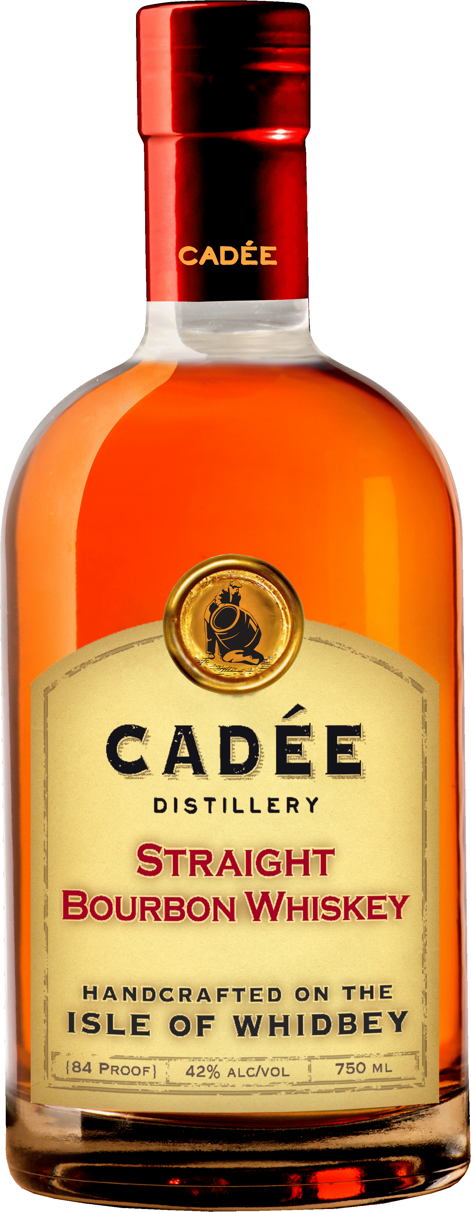 Cadée-Distillery Bourbon Whiskey Bottle