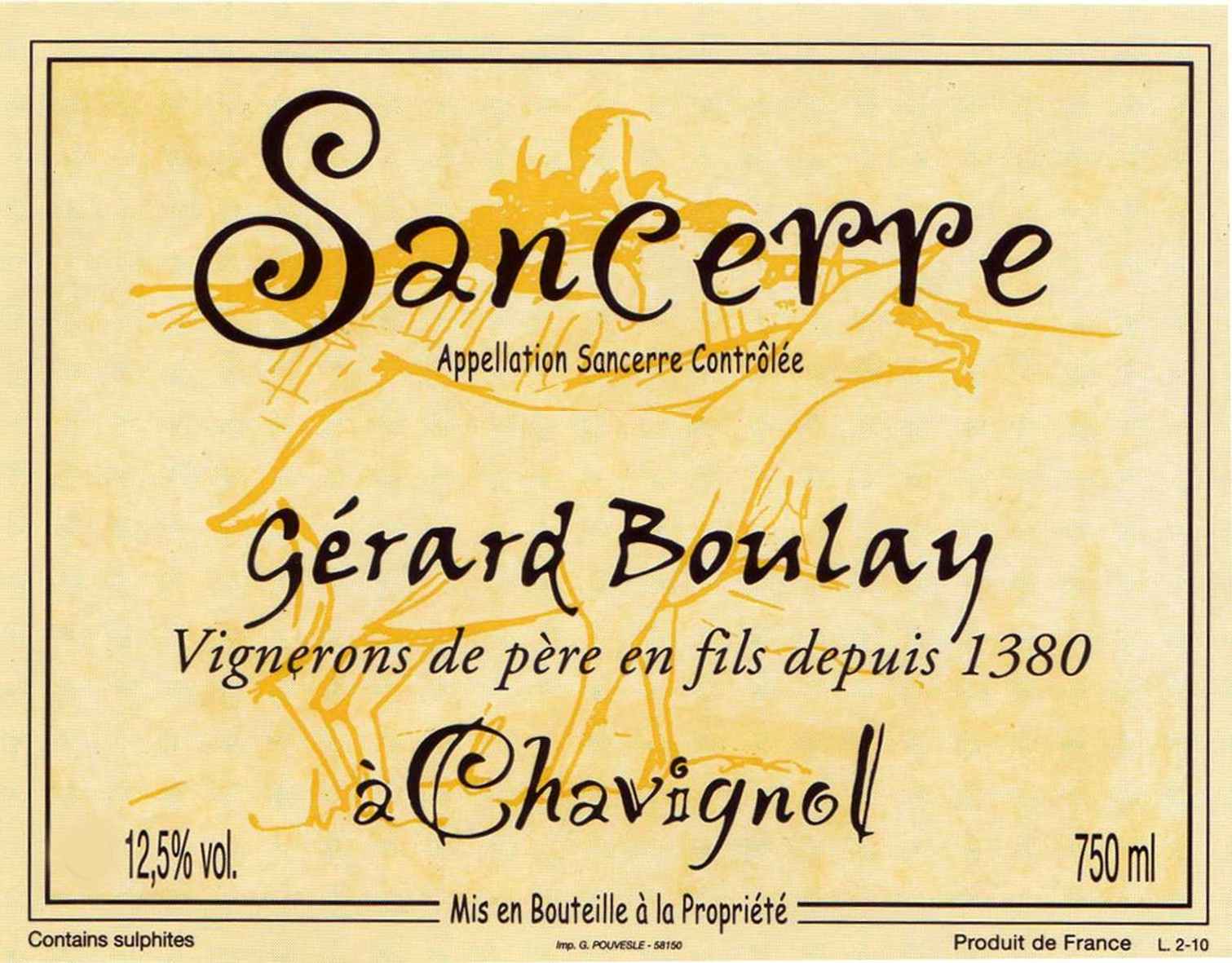 Gerard Boulay Sancerre Chavignol 2017