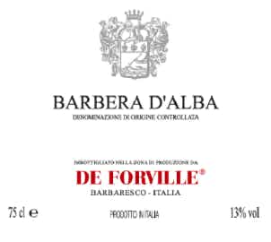 De Forville Barbera d'Alba 2017