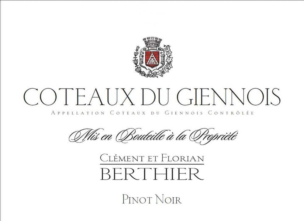 Clement et Florian Berthier Coteaux du Giennois Pinot Noir Rosé 2017