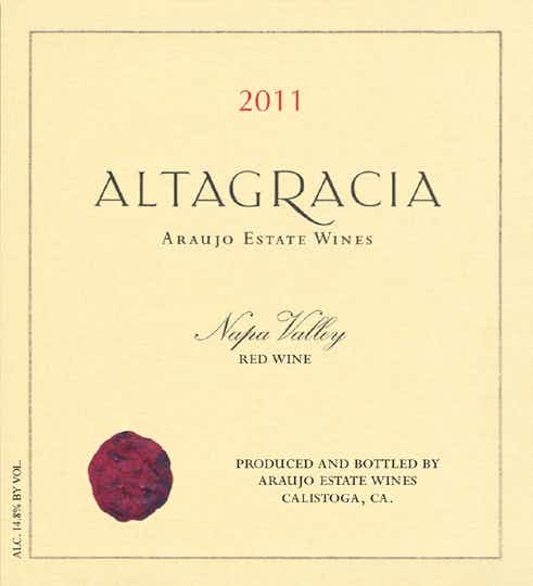 Araujo Estate Altagracia Cabernet Sauvignon 2011