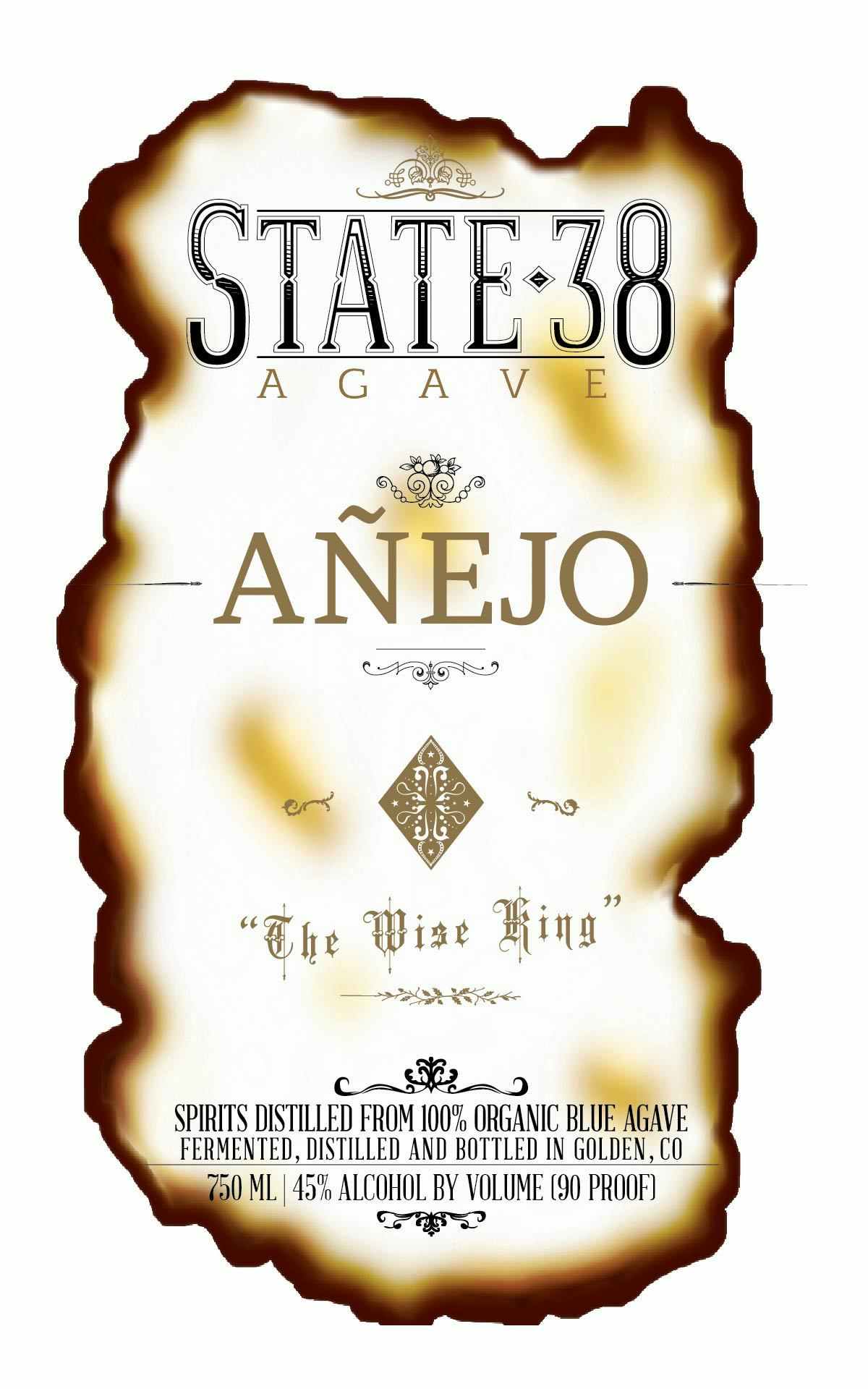 State 38 Distilling The Wise King Anjeo Tequilla