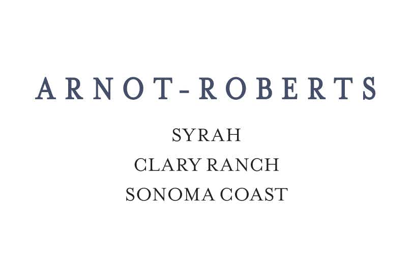 Arnot Roberts Clary Ranch Syrah 2015