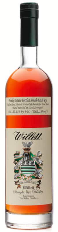 Willett Family Estate Bottled Small Batch Rye Whiskey 4 year old