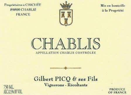 Gilbert Picq Chablis 2017