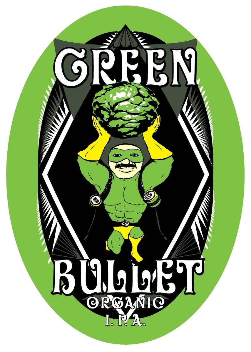 Asher Brewing Green Bullet Organic IPA 16oz