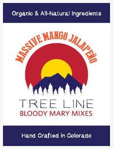Tree Line Bloody Mary Mixes Massive Mango Jalapeno Bloody Mary Mix 32oz Bottle